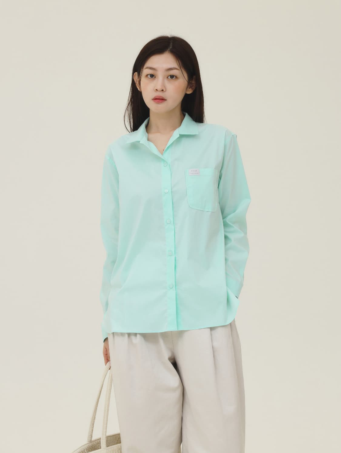 유제 yuje LAUNDRY SOLID SHIRTS (mint) 상품이미지3