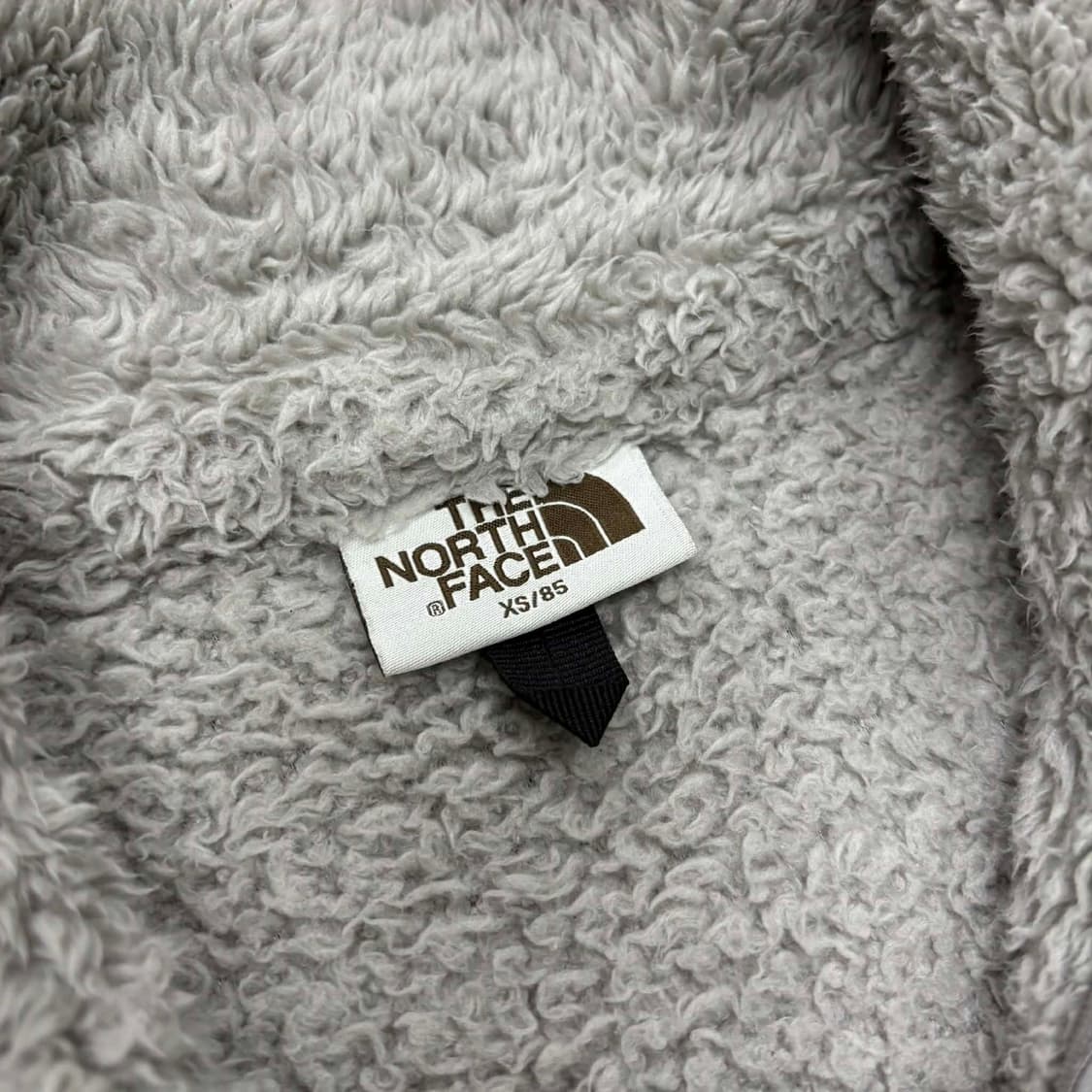노스페이스 그레이 걸즈 플리스 자켓 쉐르파 후리스(XS) 상품이미지4