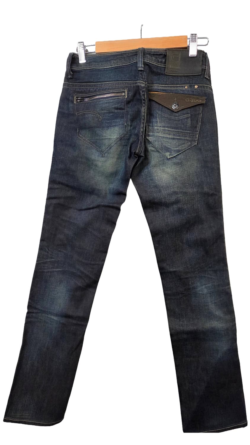 택 달린 G-Star RAW 미지 집 블랙 바지입니다. 26사이즈에 스판 상품이미지2