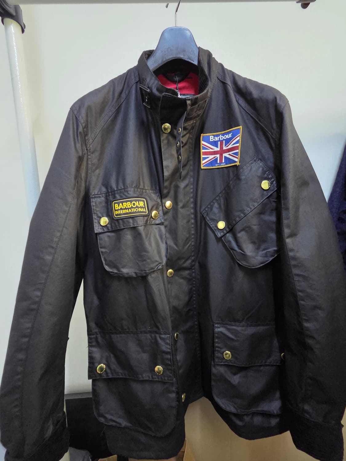 바버 인터내셔널 유니언잭 L사이즈 새제품 판매합니다. 상품이미지2