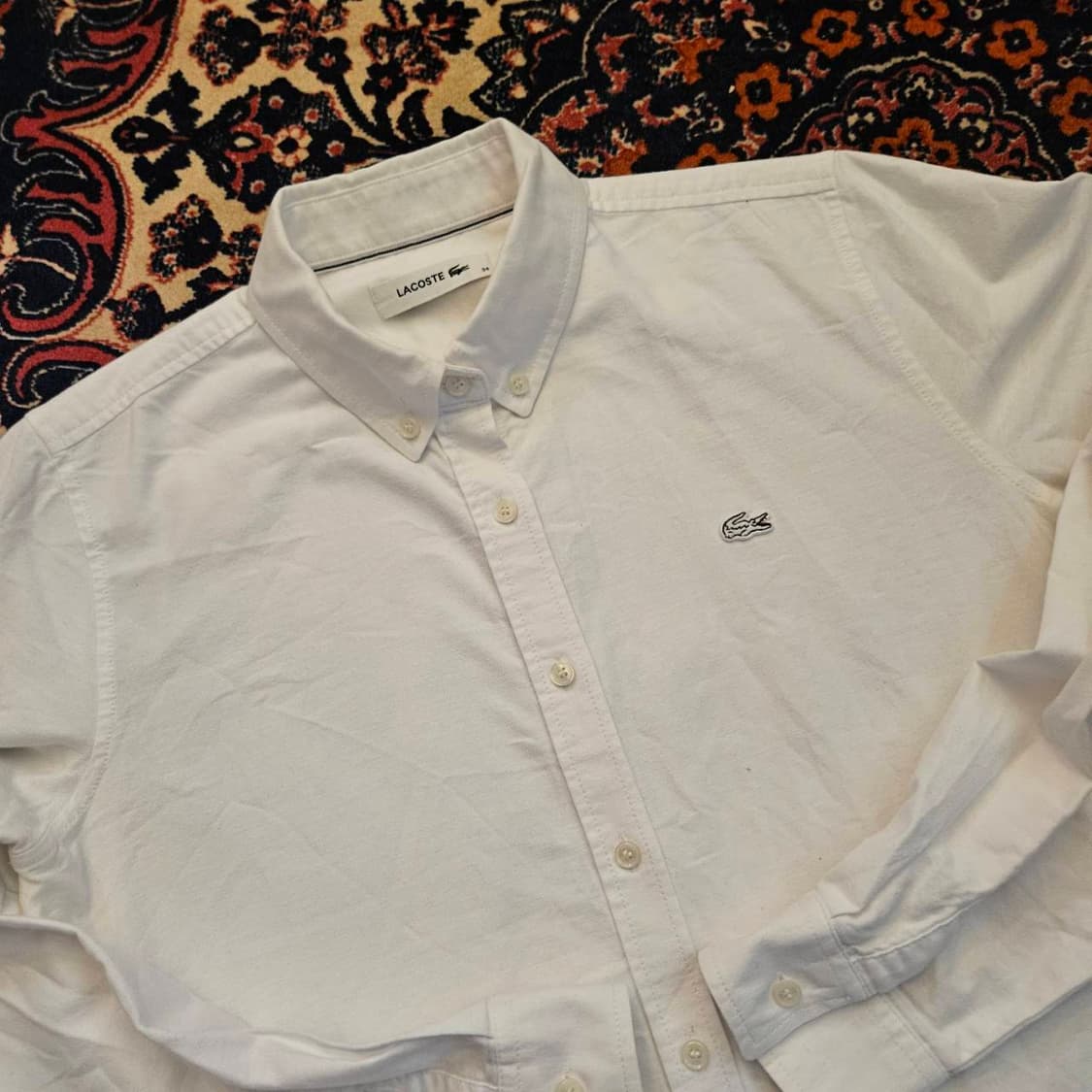 라코스테(Lacoste) 화이트패치 옥스포드셔츠 34size  상품이미지2