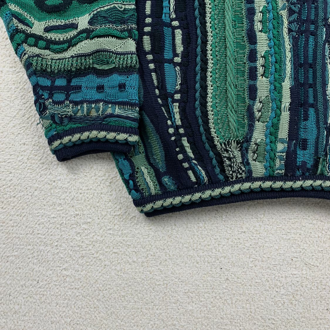 쿠지 머서라이즈드 코튼 핸드메이드 케이블 니트 상품이미지3