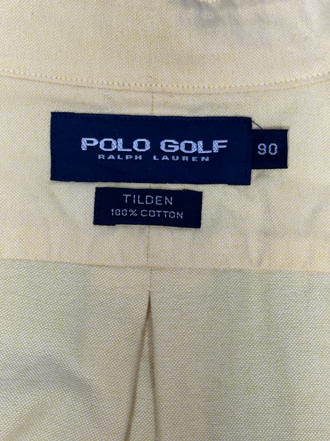 폴로 랄프 로렌 골프 옐로우 솔리드 셔츠 90 상품이미지7