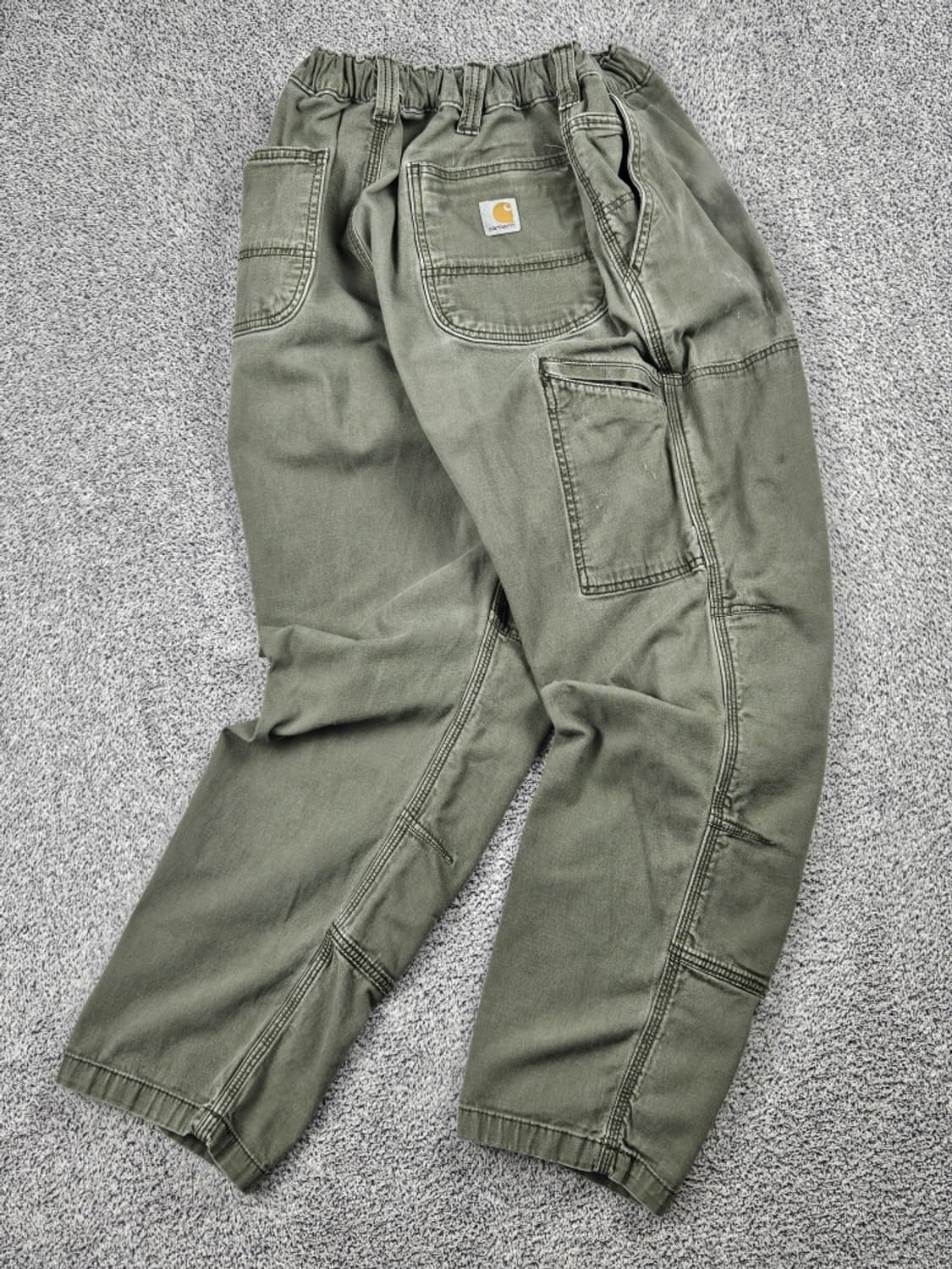 칼하트 캔버스 더블니 밴딩 커스텀 워크 팬츠 (40X30)/ 10231 상품이미지2