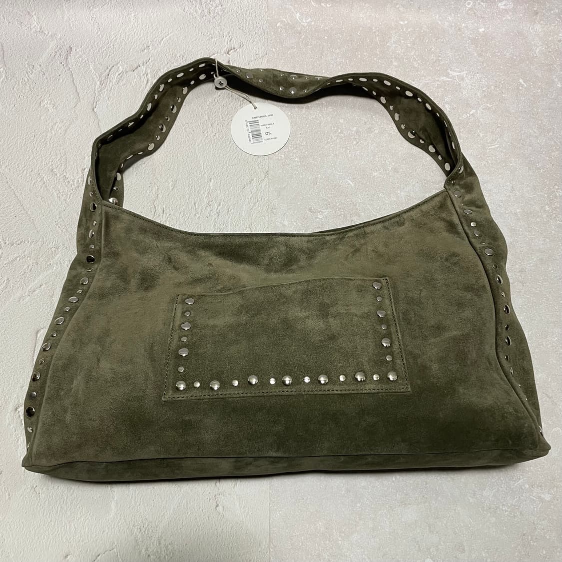 기마구아스 maxi 프랑카백 스웨이드 카키컬러 상품이미지1