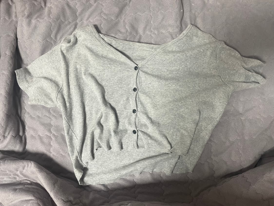 회색 가디건 상품이미지1