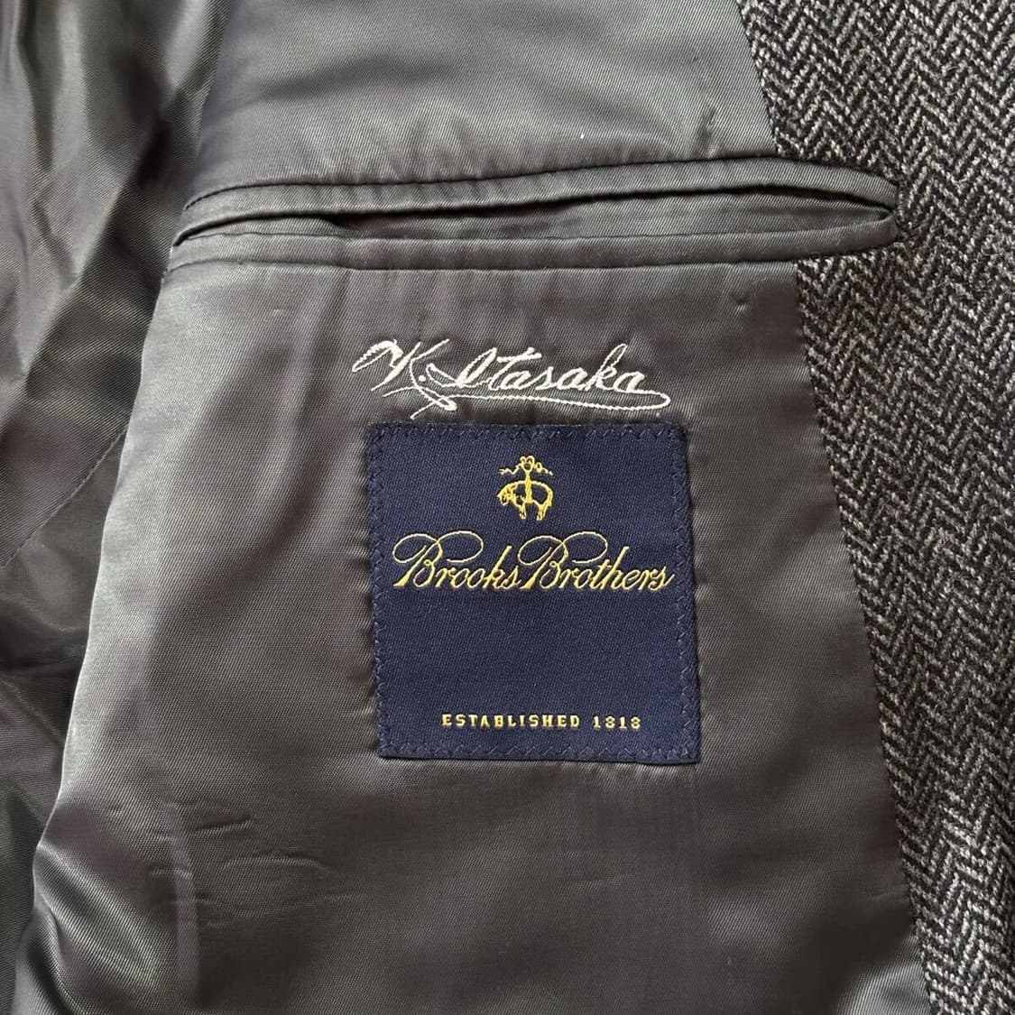 브룩스 브라더스 그레이 헤링본 자켓 상품이미지7