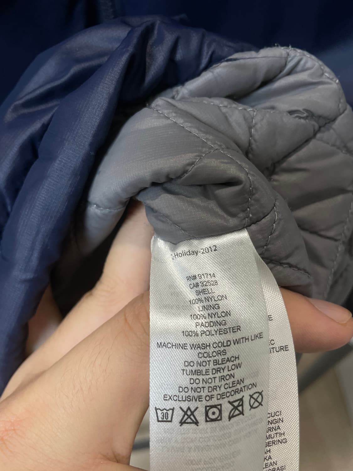 (S) ax 아르마니 익스체인지 배색 투웨이 경량 패딩 상품이미지7