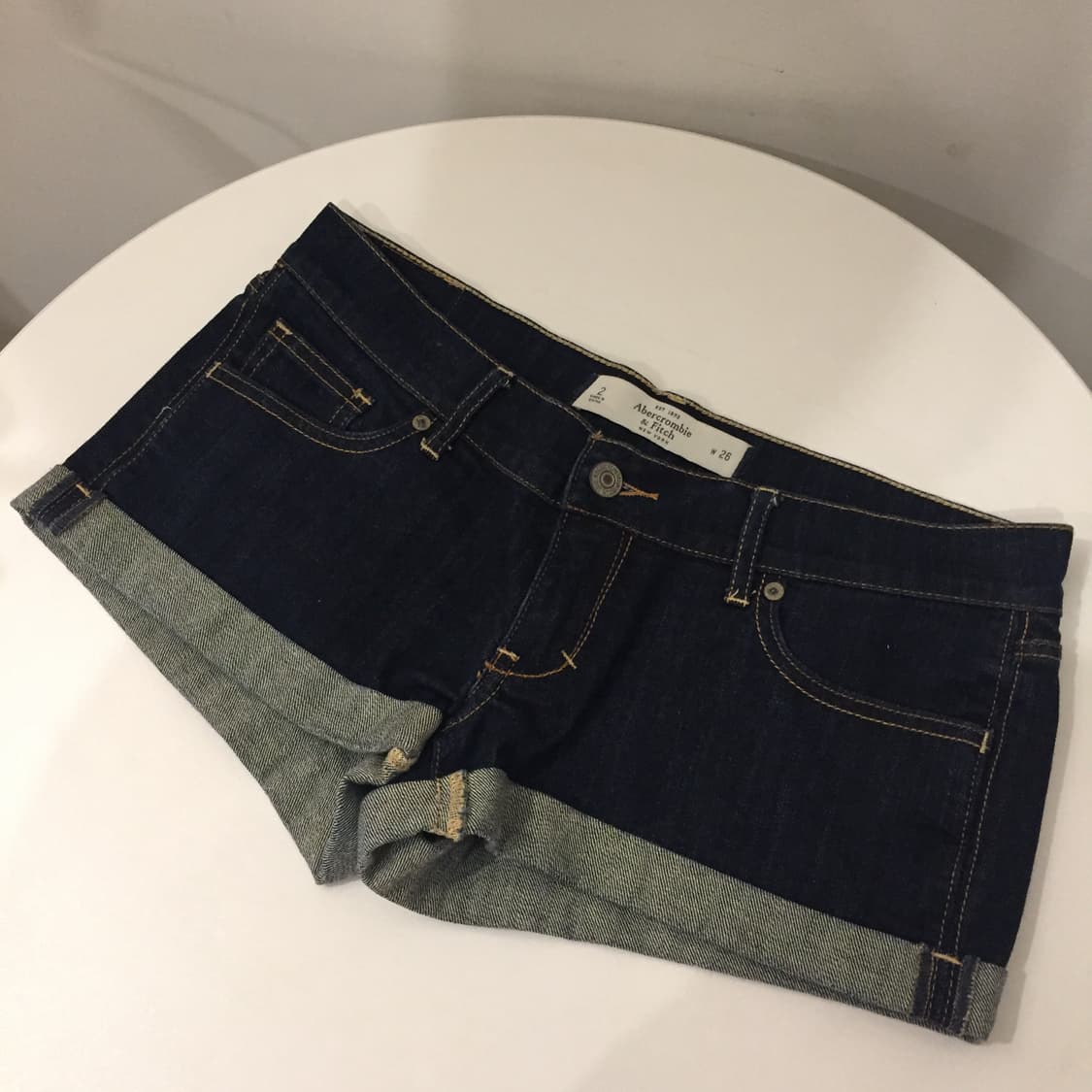 Abercrombie 아베크롬비 중청 롤업 로우 핫팬츠 상품이미지3