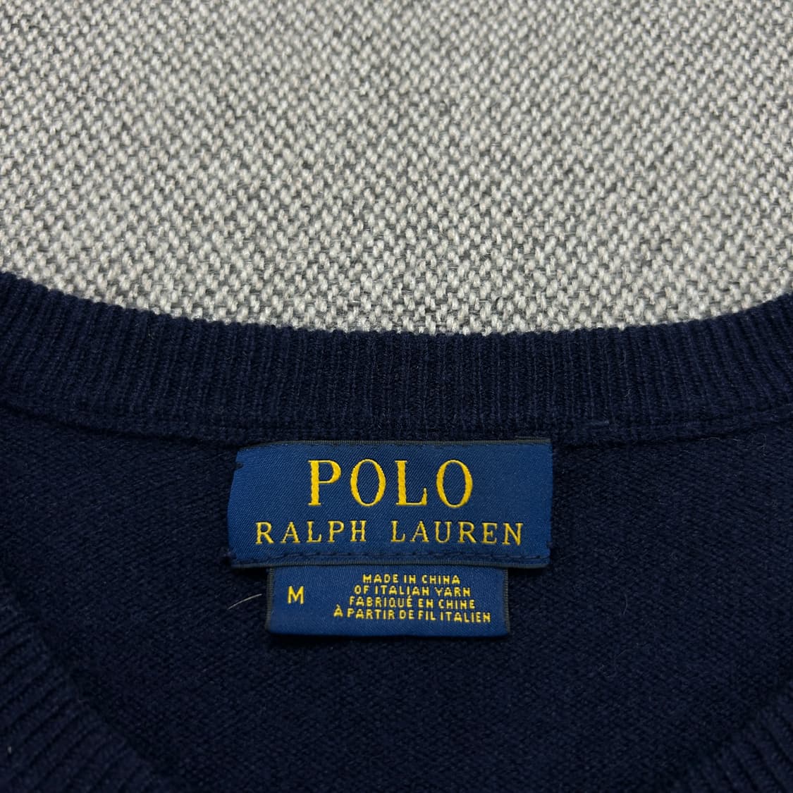 폴로 메리노울 네이비 니트(M) 상품이미지2