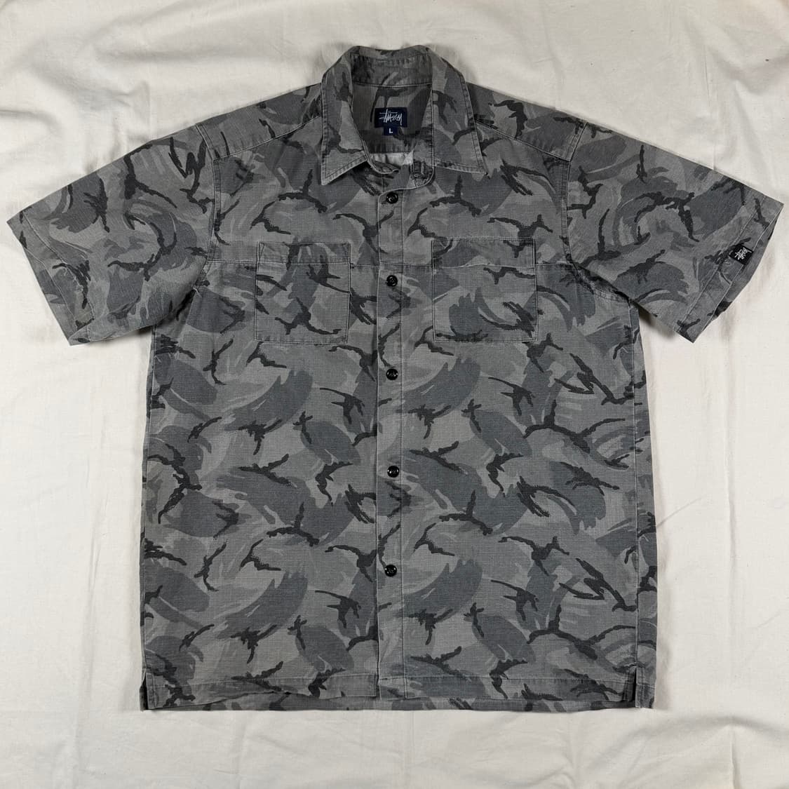 90s Made In USA Stussy 스투시 반팔 셔츠 상품이미지1