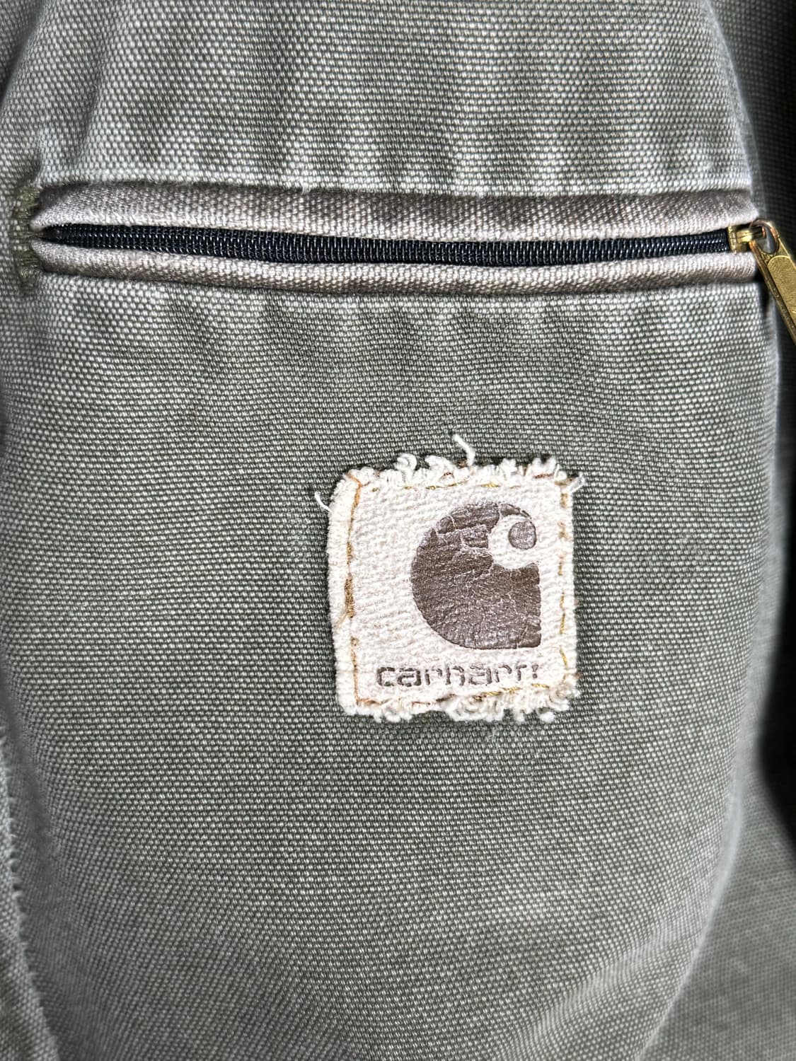 [L] 빈티지 칼하트 J76 디트로이트 자켓 모스 상품이미지10