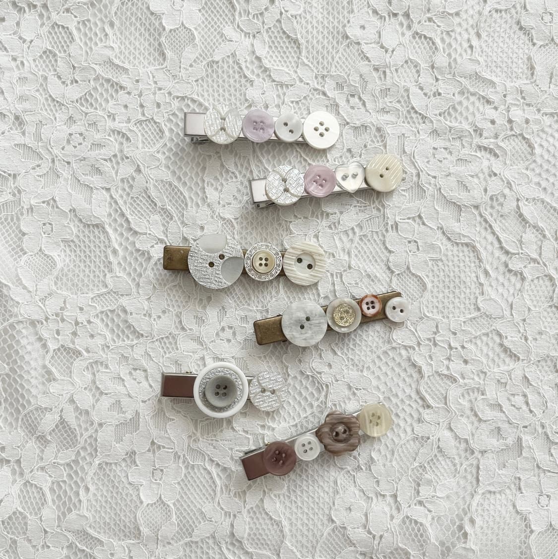 ⊰one and only⊱ button hair-pin 단추 헤어핀 상품이미지3