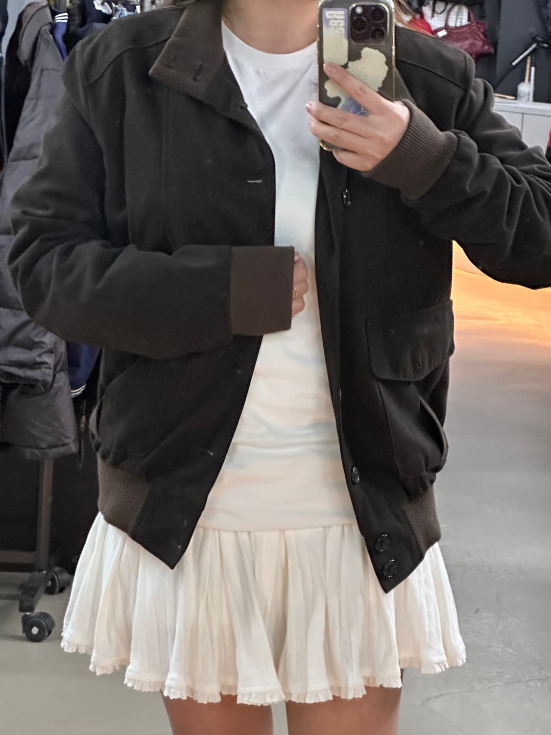 Racoon클래식 스웨이드 블루종 상품이미지1