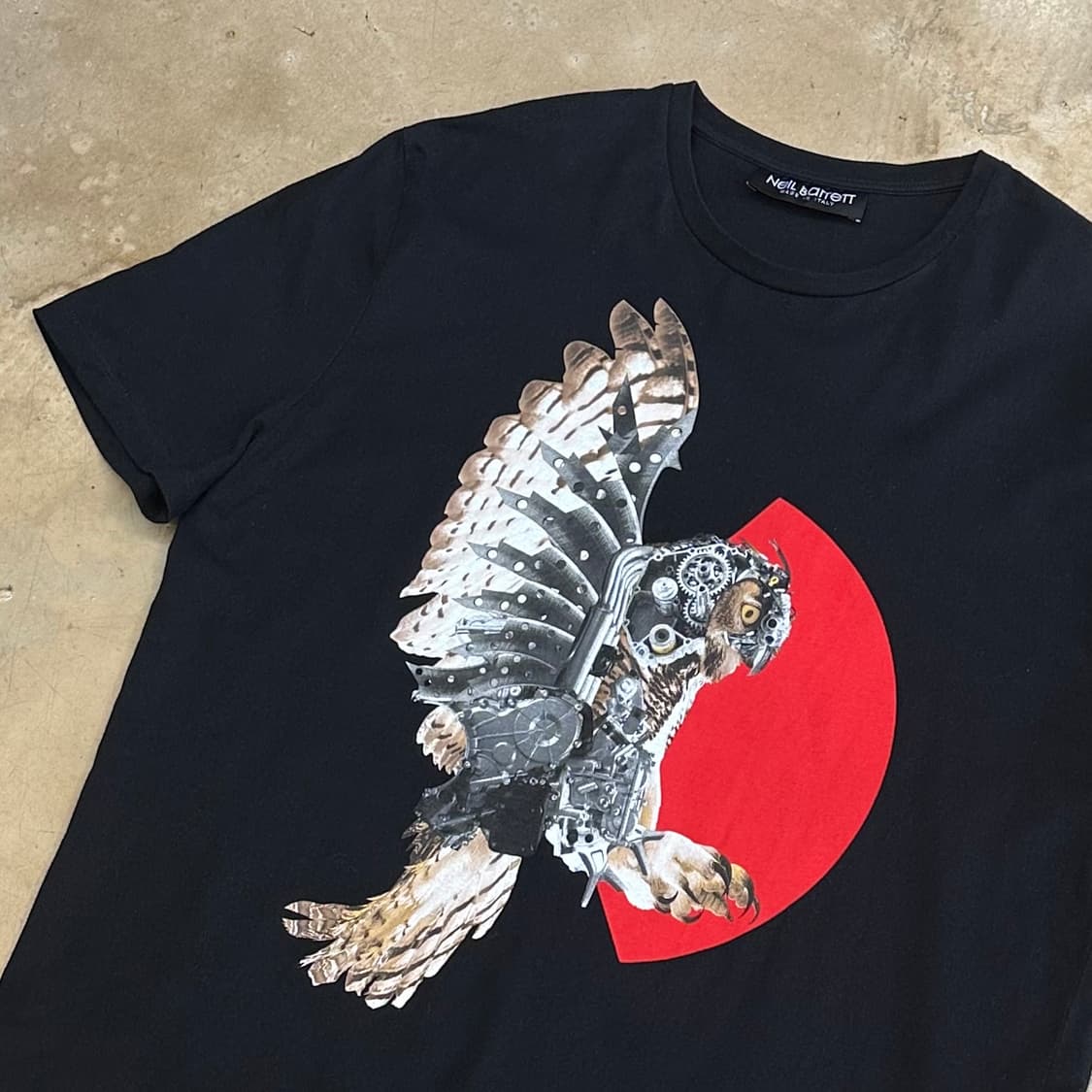 XL 닐바렛 블랙 프린팅 반팔티  상품이미지1