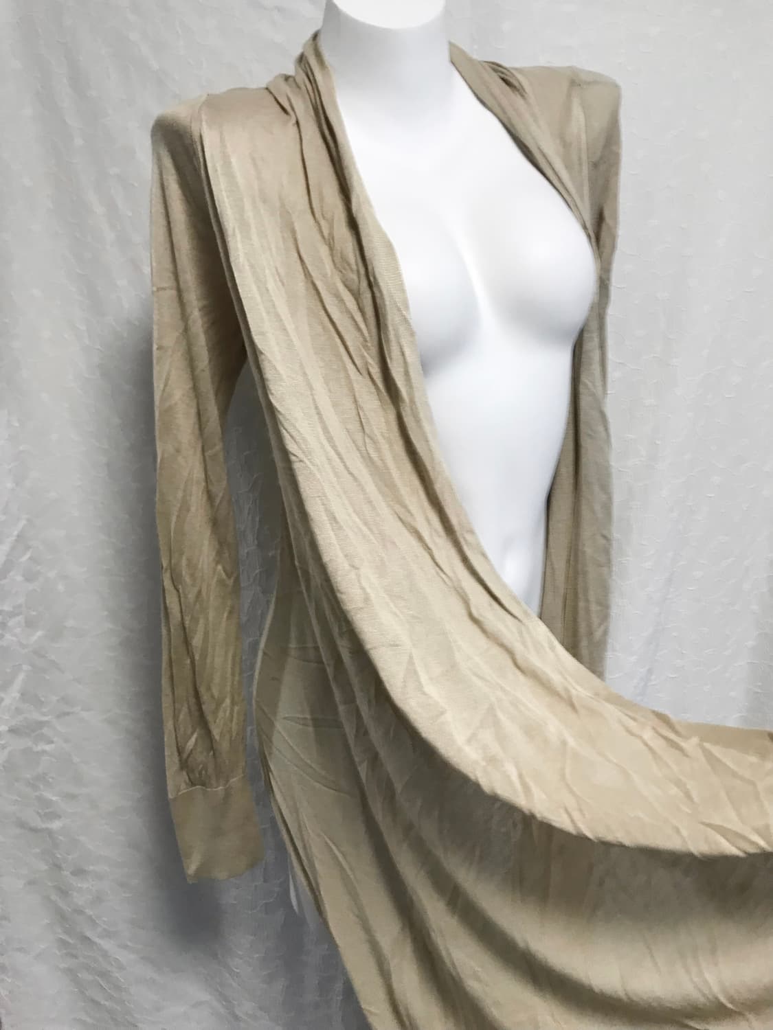 빈티지 DKNY 아카이브 언발 드레이프 롱 가디건 상품이미지3