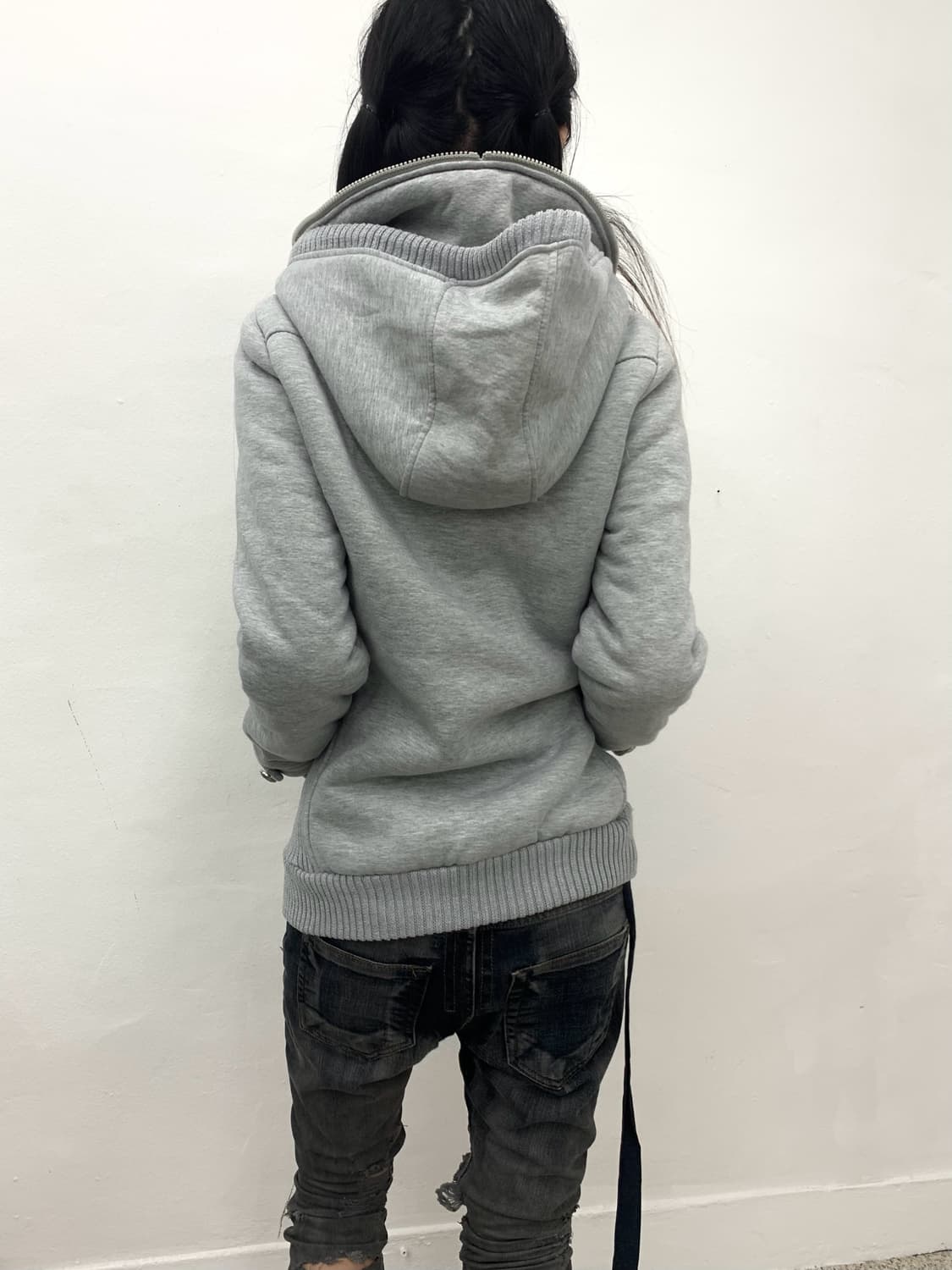 Cargo pocket detail full zip hood jacket 상품이미지5