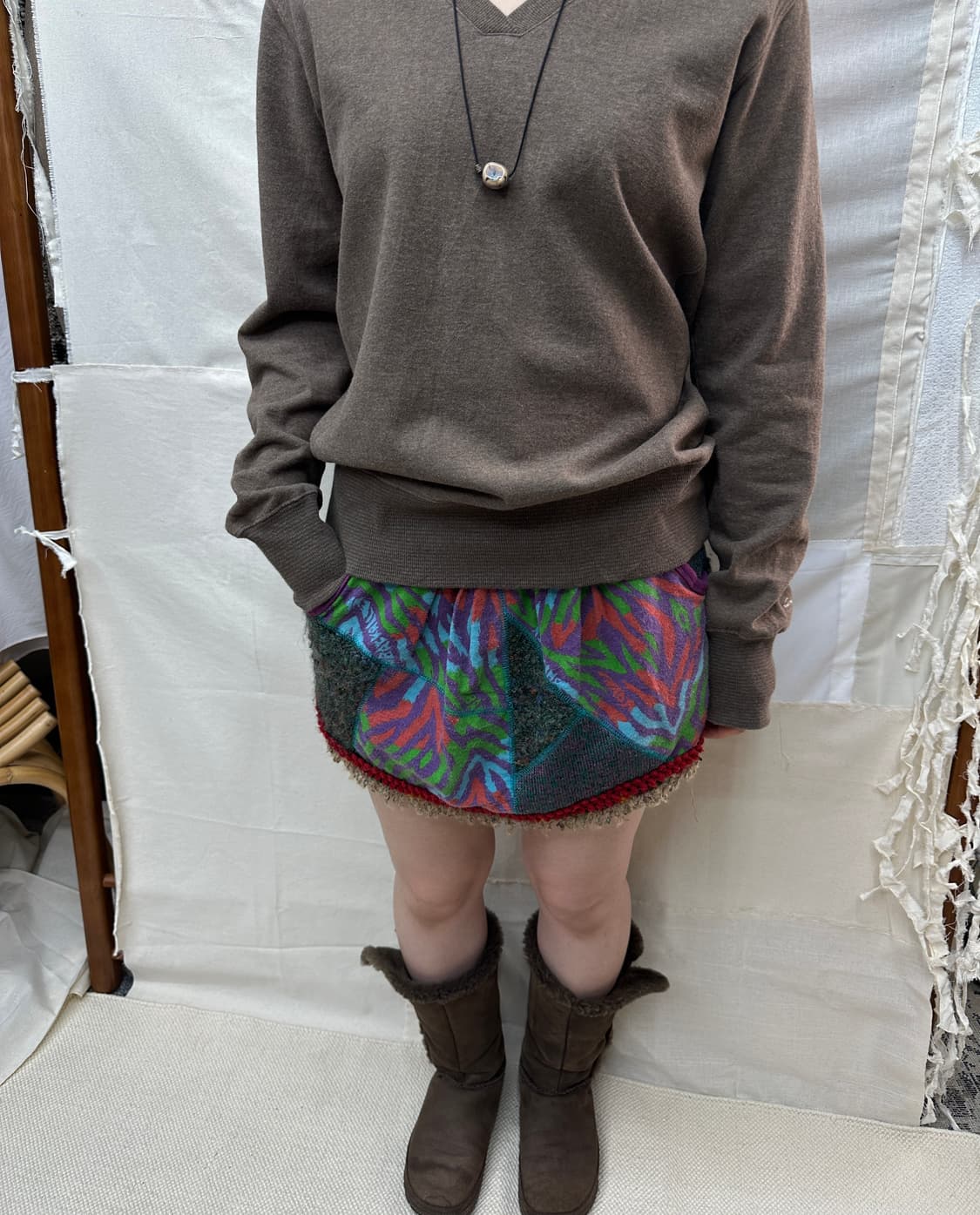 sunny clouds v-neck mtm 상품이미지1