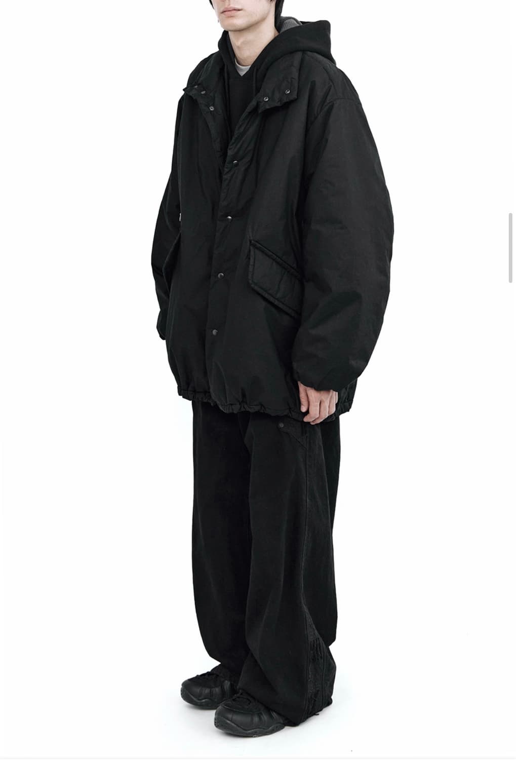 폴리테루 필로우 파카 001 (매트) 블랙 팝니다.  상품이미지4