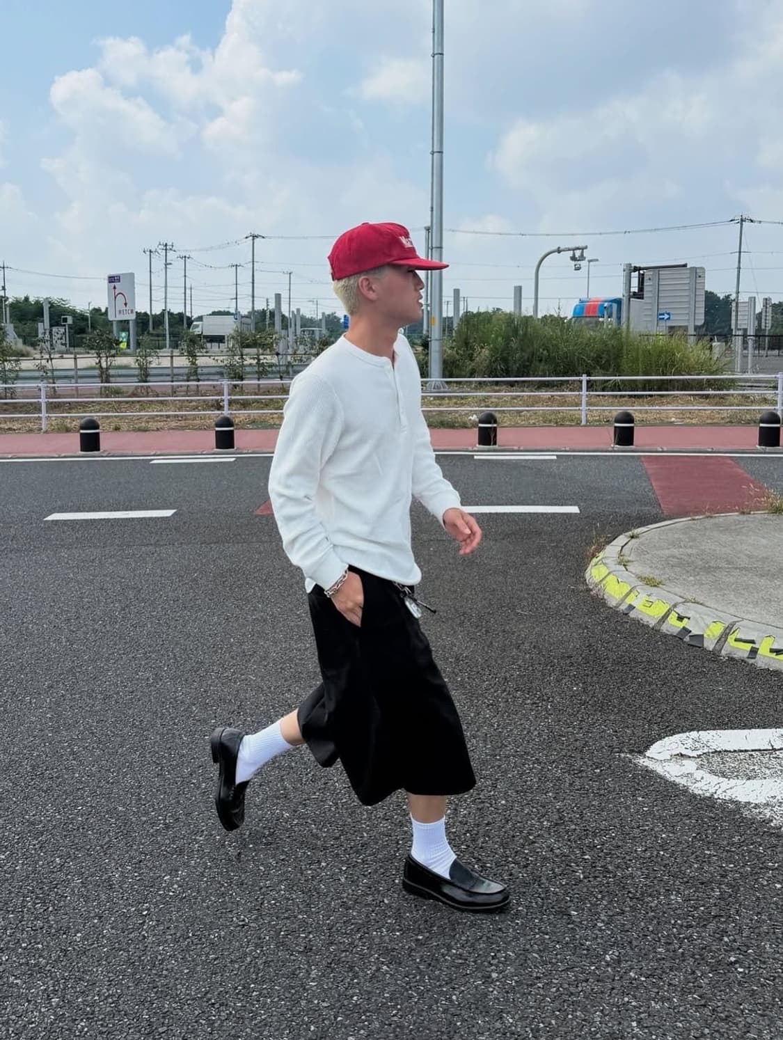 일본 핀터맛 버뮤다 팬츠 블랙 상품이미지1