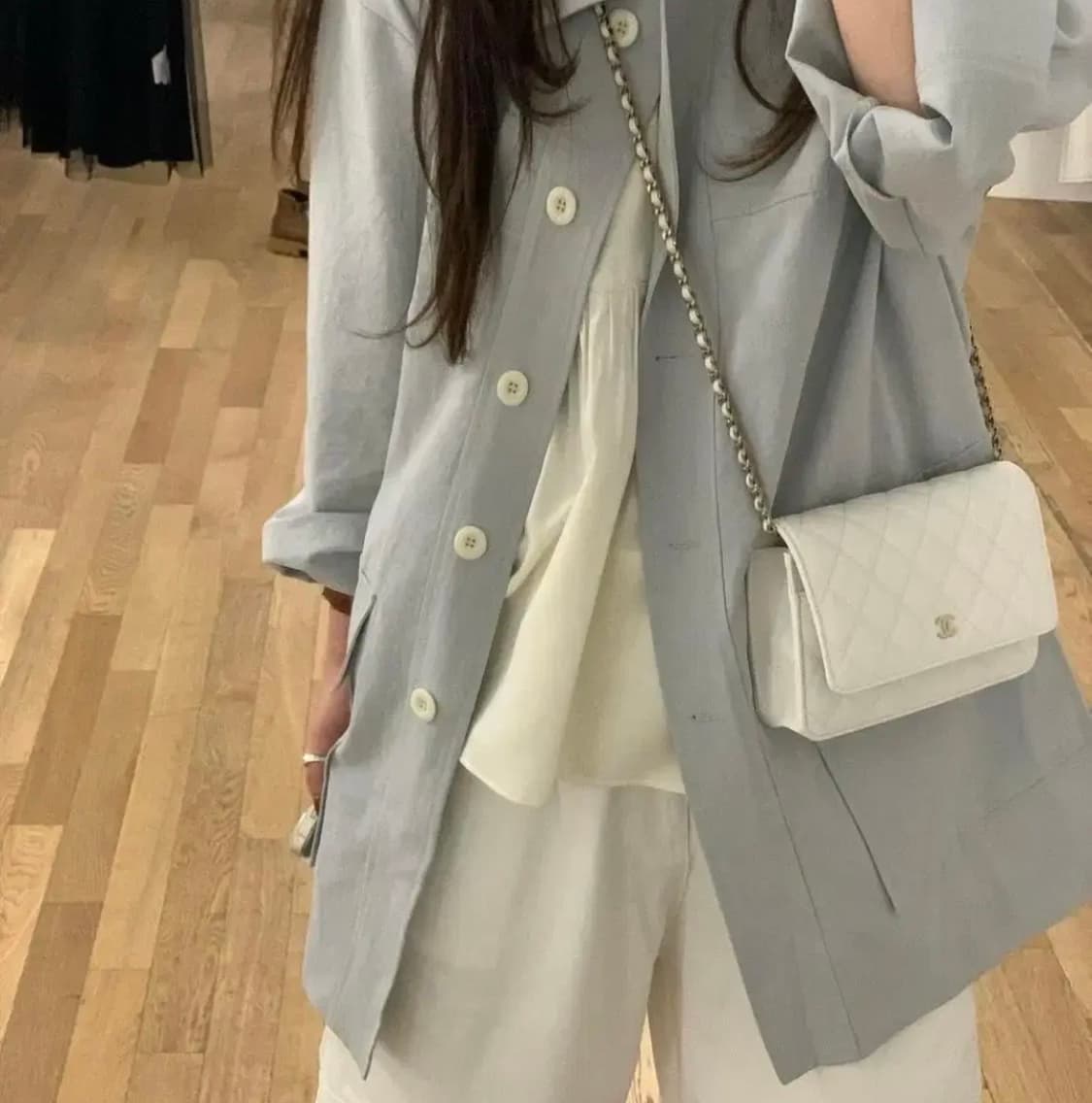 므앤 베네 하프자켓 베비블루 상품이미지1