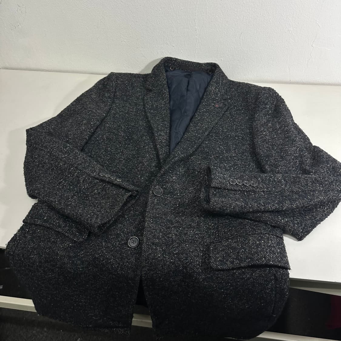 L 지크 SIEG 트위드울 싱글코트 상품이미지1