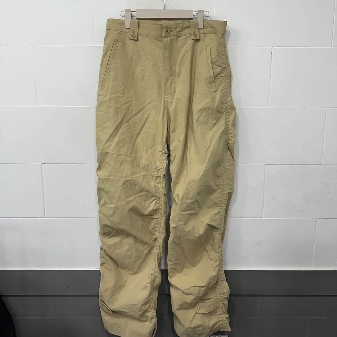 쿠어 셔링 컴벳 트라우져 베이지팬츠 상품이미지1