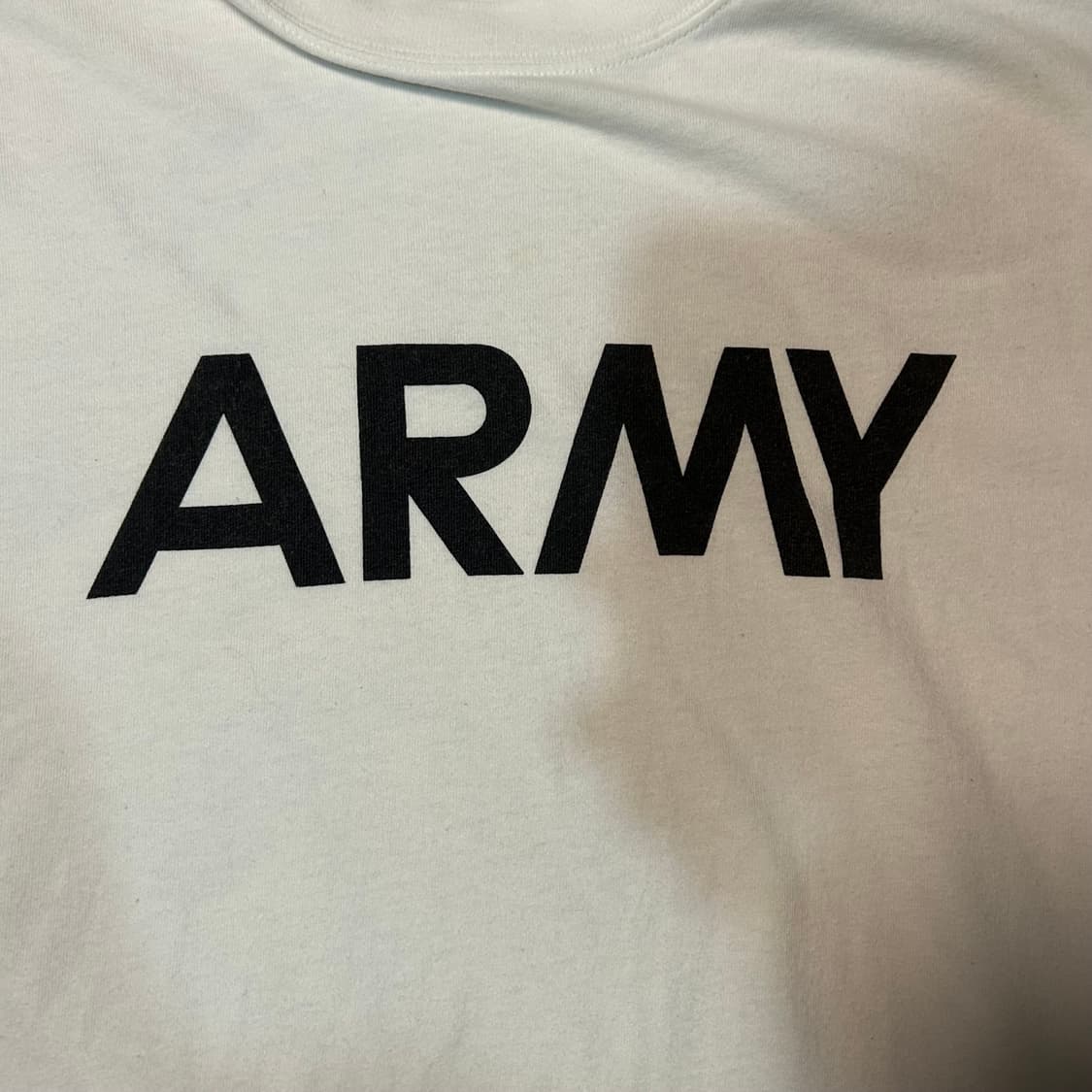 [L] 알파 인더스트리 ARMY 로고 프린팅 반팔 티셔츠 상품이미지4