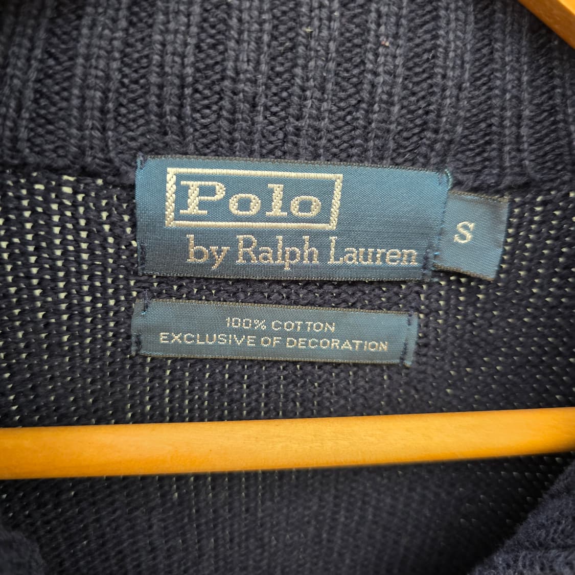 폴로 랄프로렌 네이비 니트 집업 상품이미지4