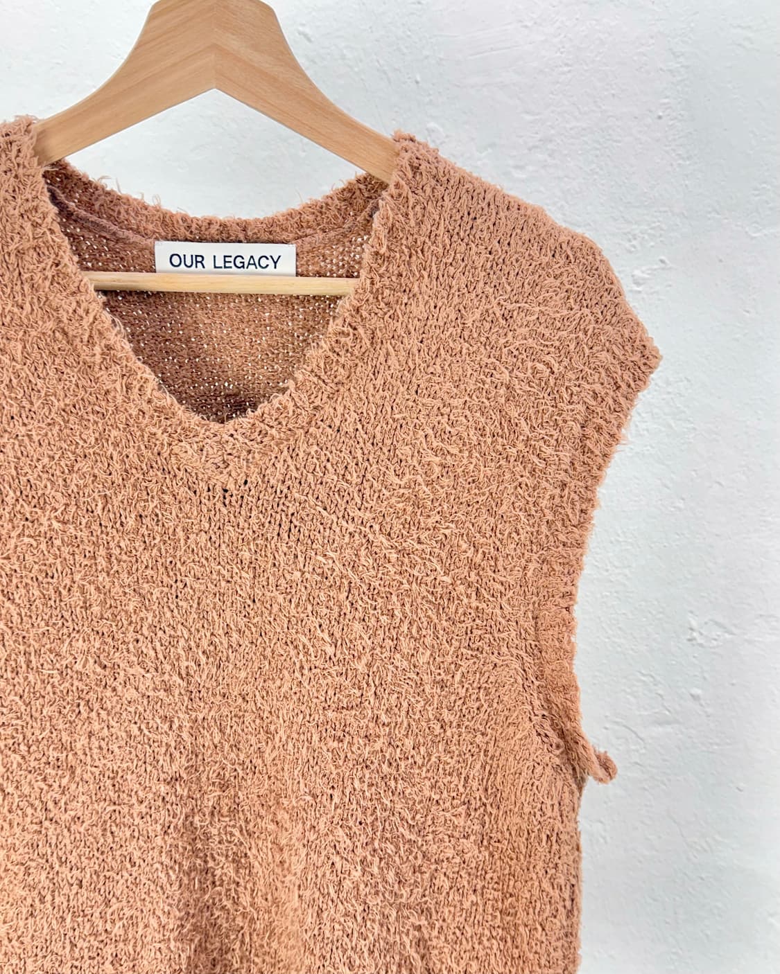 아워레가시 22ss 라멜 텍스처드 코튼 니트 베스트 상품이미지3