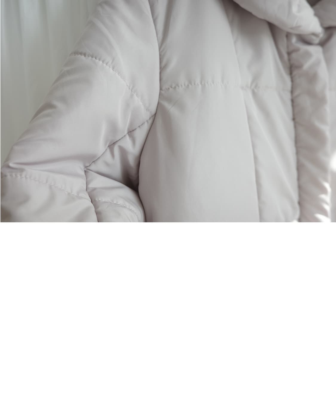 Theoria light lavender padded jacket 상품이미지6