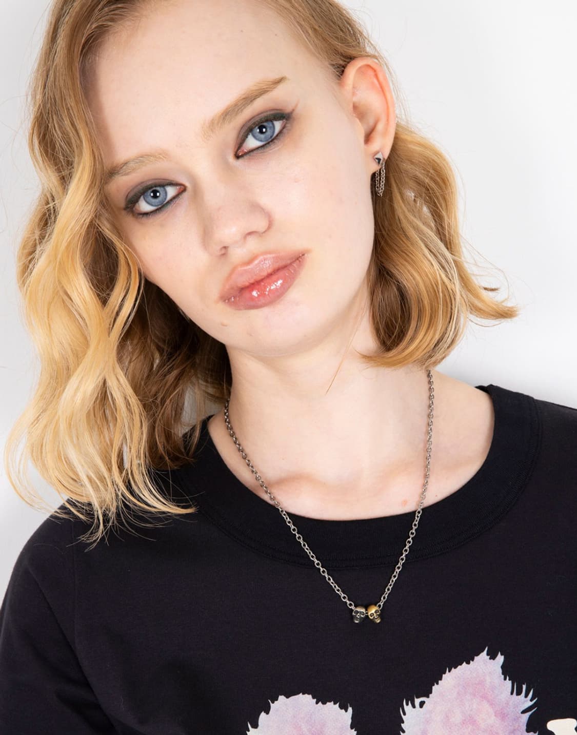 히스테릭 글래머 오리지널 스컬 팬던트 네클리스 실버 상품이미지5