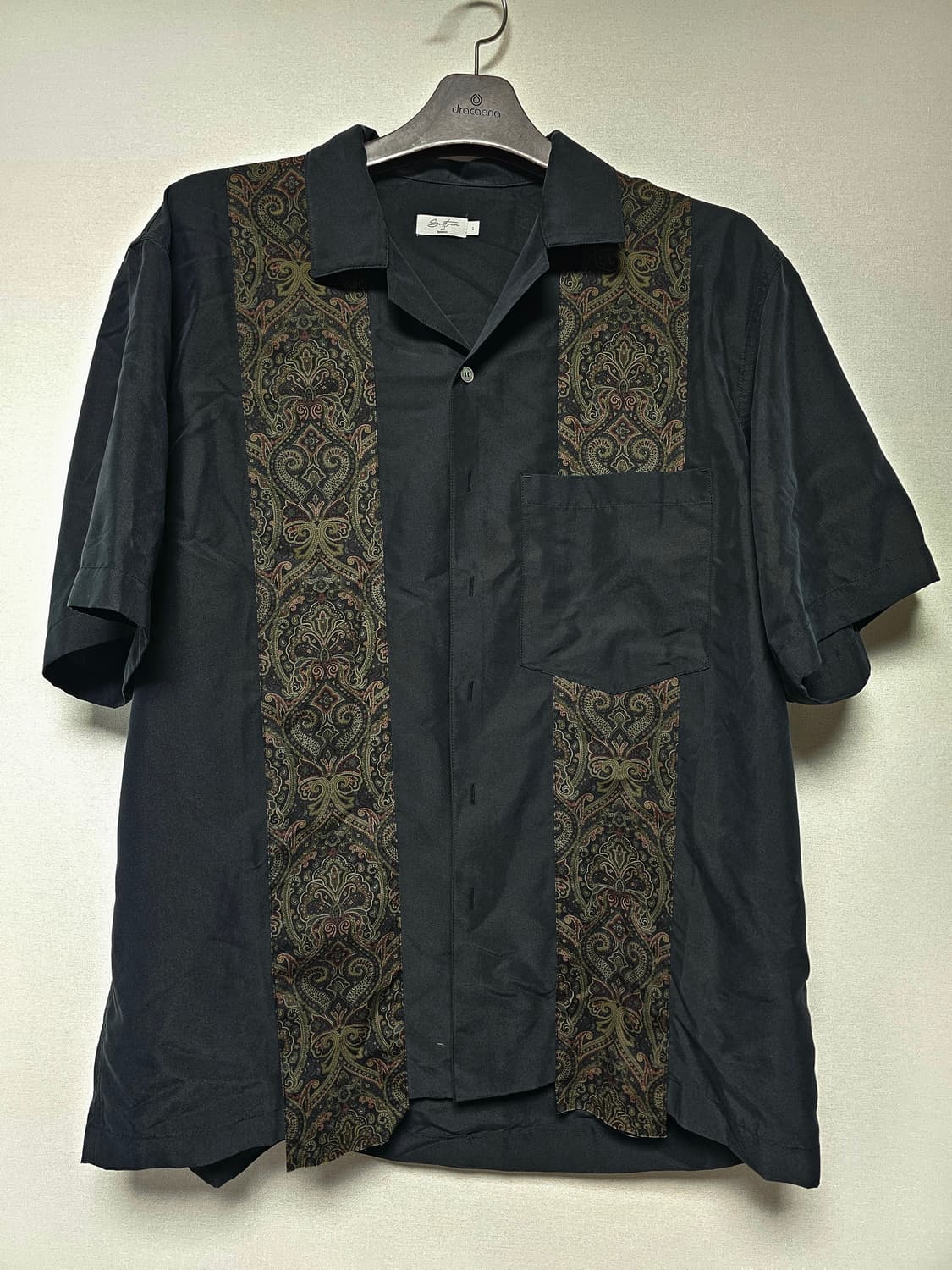 A.DECAED 서스테인 하와이안 블랙 페이즐리 셔츠 상품이미지2