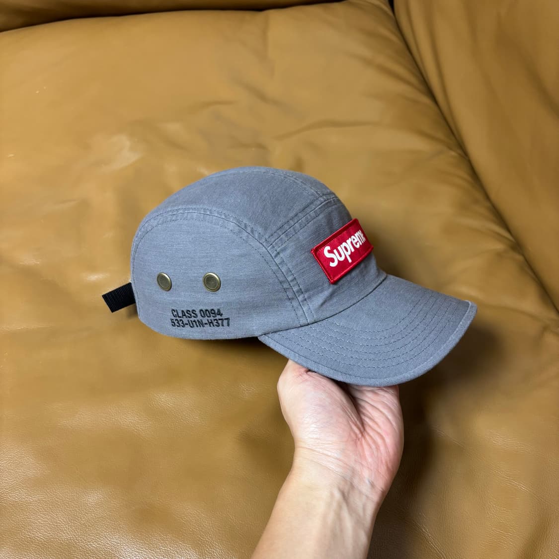 Supreme 슈프림 21ss 밀리터리 워시드 그레이 캠프캡 모자 상품이미지3