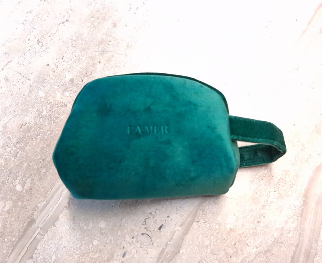 라메르 LA MER 그린 벨벳 손잡이 미니 파우치 (새제품) 상품이미지6