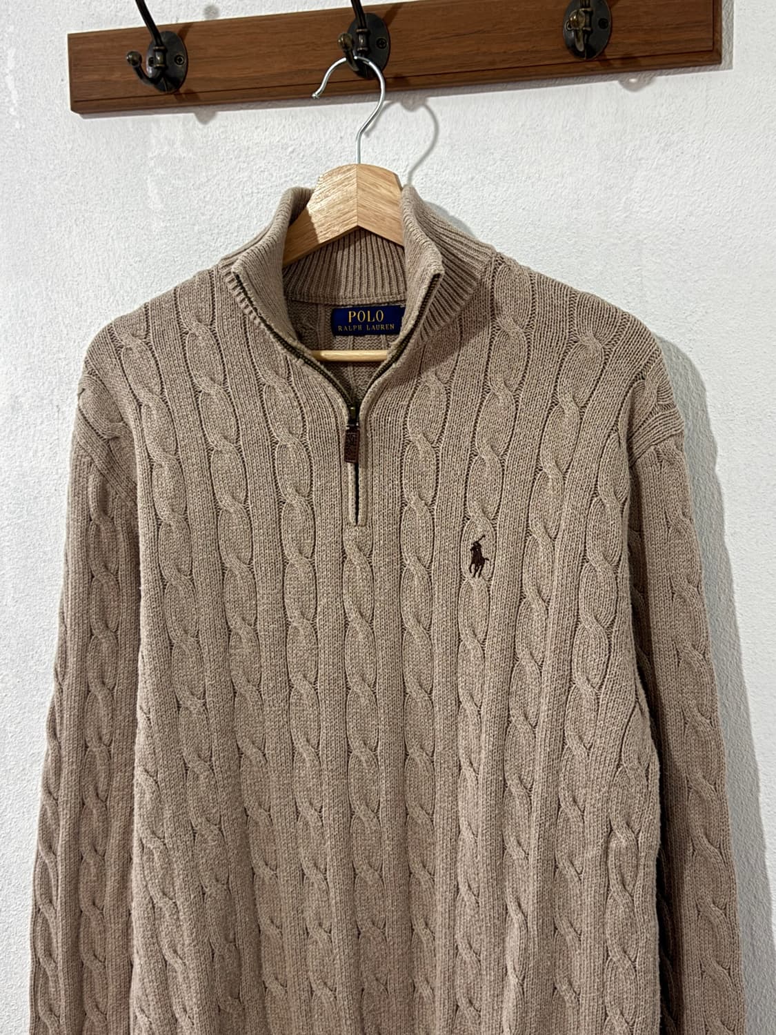 매장판 폴로 케이블 반집업 상품이미지1