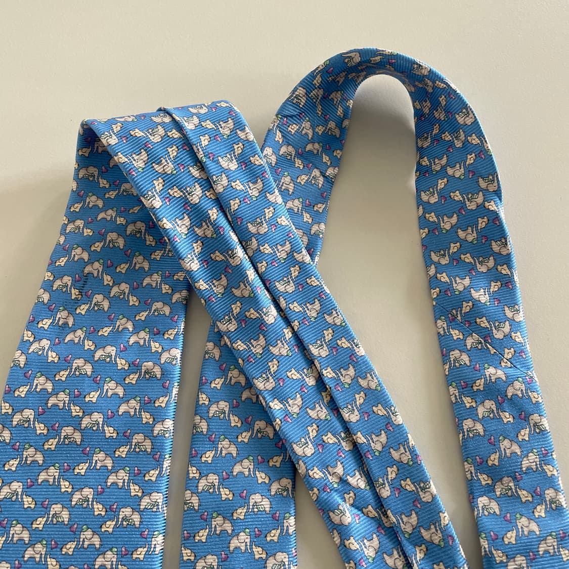 불가리 하늘색 넥타이 상품이미지3