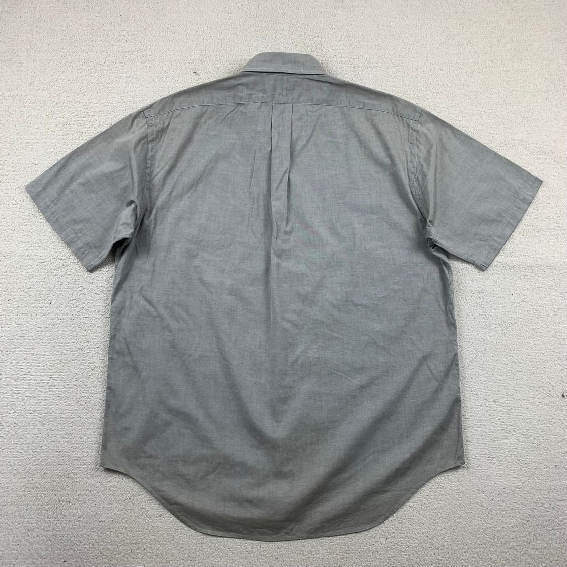 00s 폴로 랄프로렌 포니로고 BLAKE 코튼 하프 셔츠 그레이 상품이미지2
