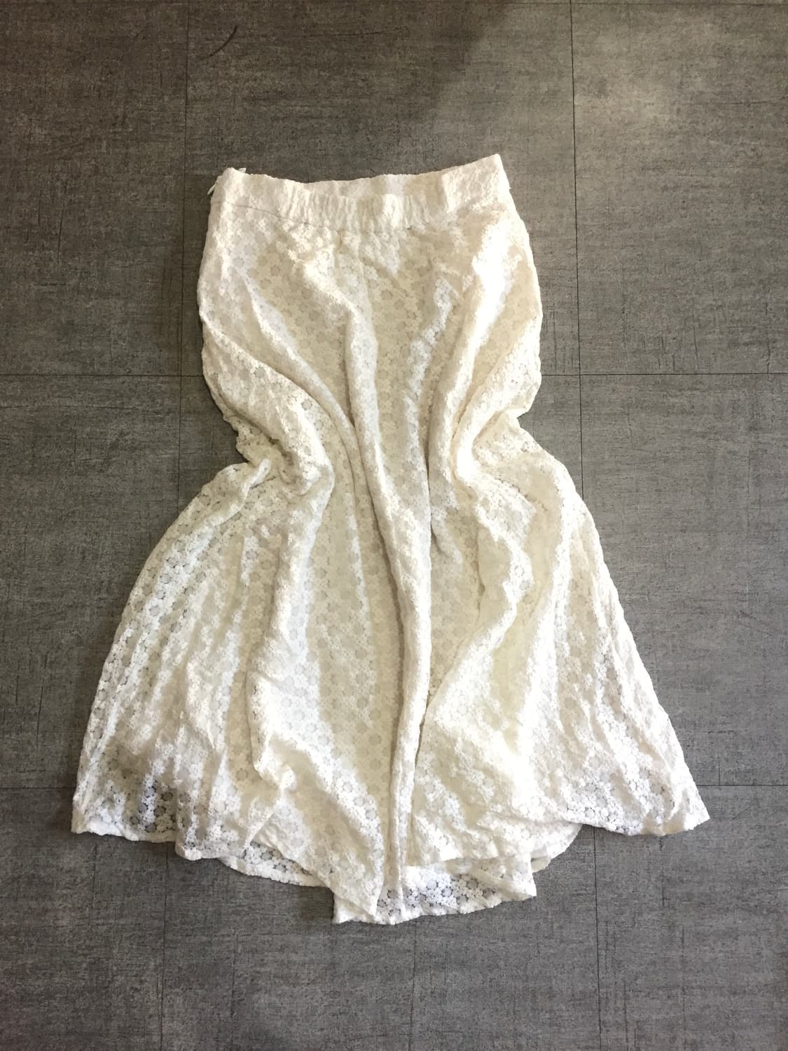 일본 lluvya 하구미모리걸 달천깔페어리 공주풍 플라워 롱스커트 화이트 상품이미지2