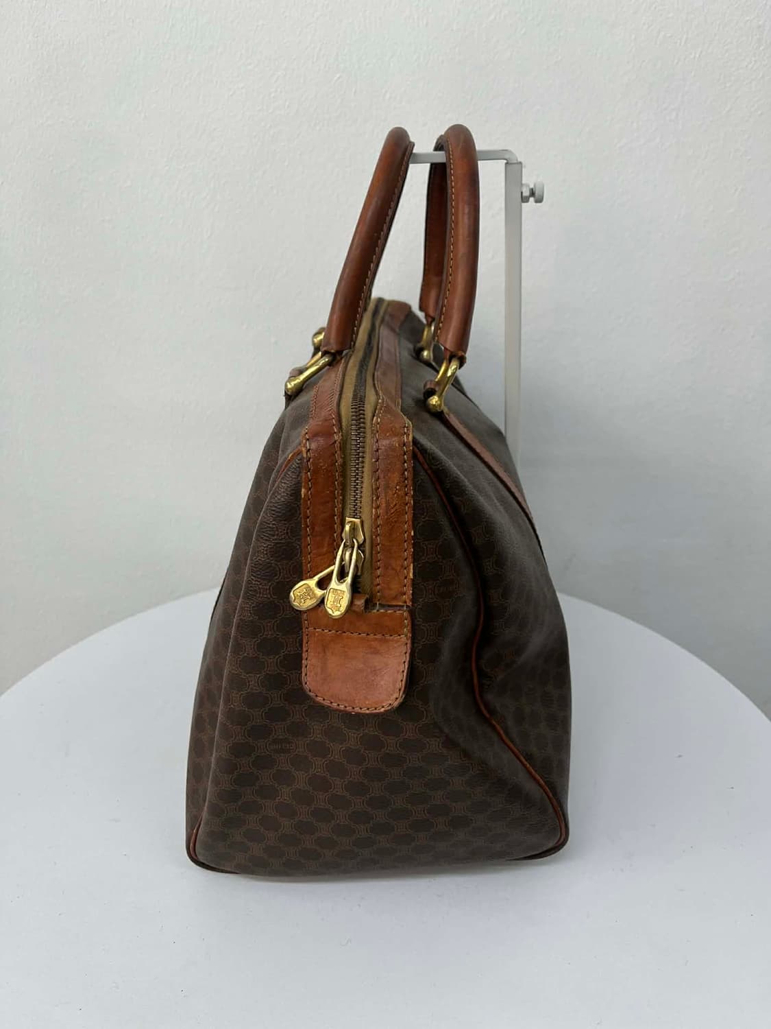 셀린느 빈티지 마카담 블라종 빅 보스톤백 여행가방 토트백 상품이미지3