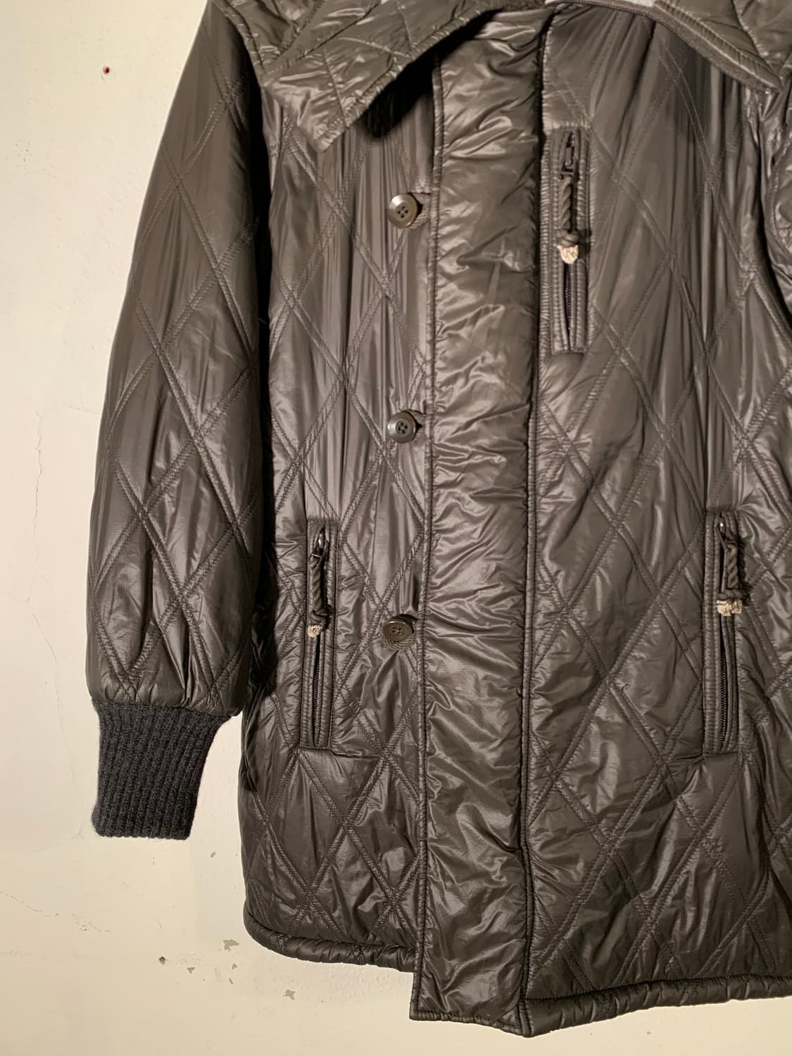 45rpm 보아 사선버튼 다운 퀼팅 패딩 상품이미지6