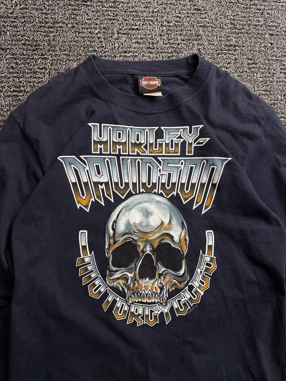 할리데이비슨 스컬 빅로고 사이드라인 롱슬리브 2967 상품이미지1