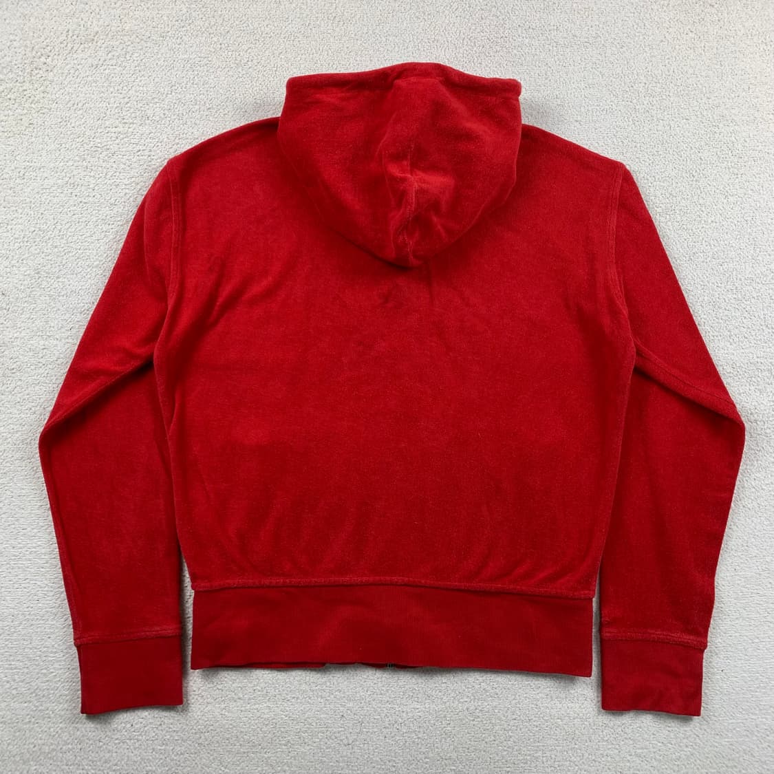 폴로 랄프로렌 포니로고 테리 코튼 후드집업 레드 상품이미지2