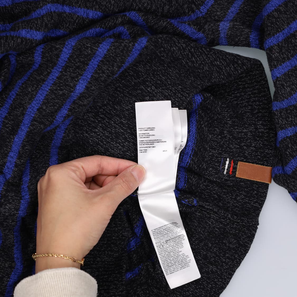 [S] 타미힐피거 여성 스트라이프니트 0108H1 상품이미지5