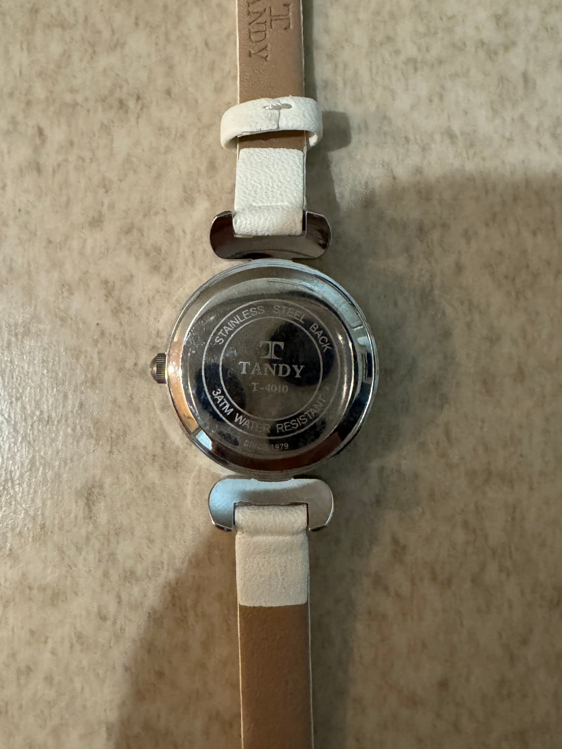 탠디 여성용 가죽 손목시계 화이트 상품이미지4