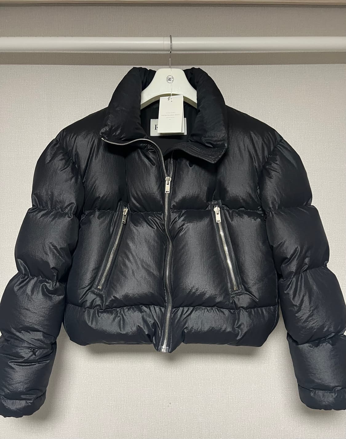 [L]렉토 샤이닝 구스다운 패딩 블랙 상품이미지1