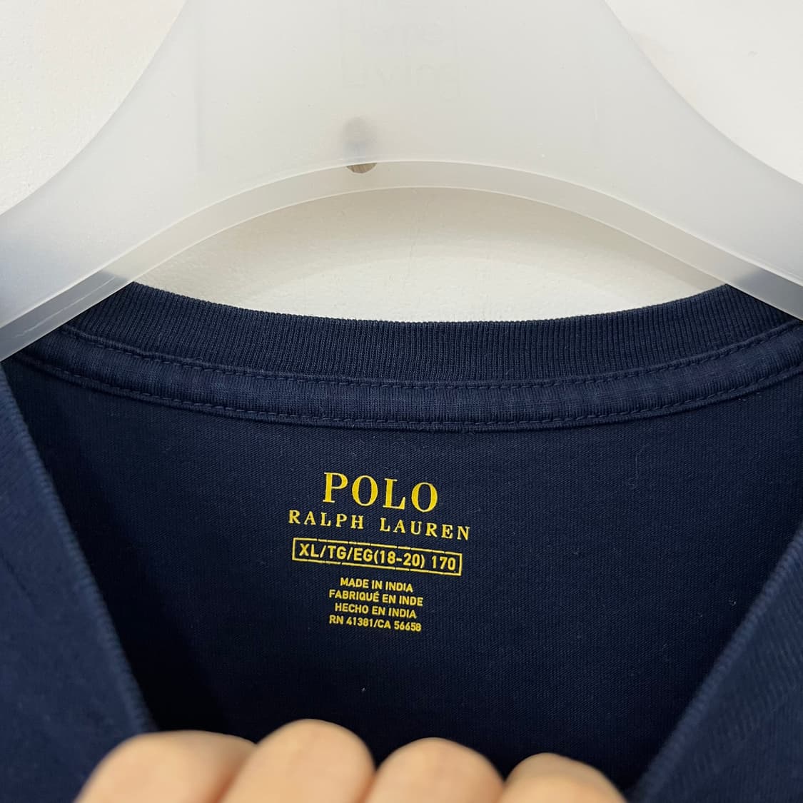 폴로 랄프로렌 레드 포니 네이비 반팔 티셔츠 상품이미지5