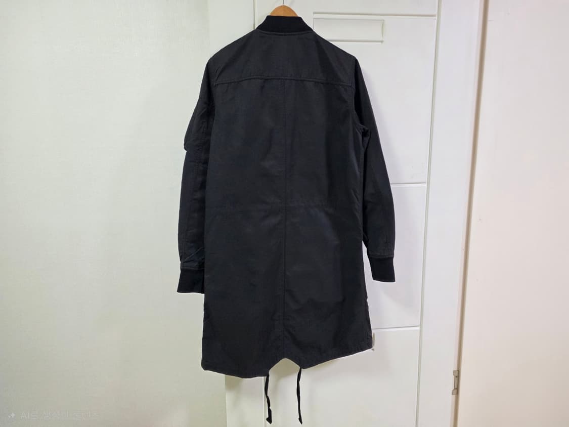 자라 피쉬테일 파카 재킷 블랙 언발 롱자켓 남성 M
 상품이미지2