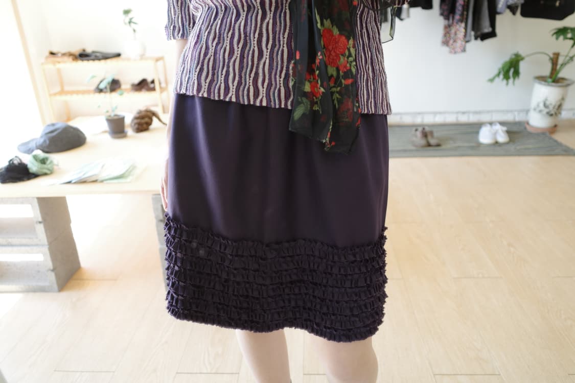 purple frill skirt 상품이미지2
