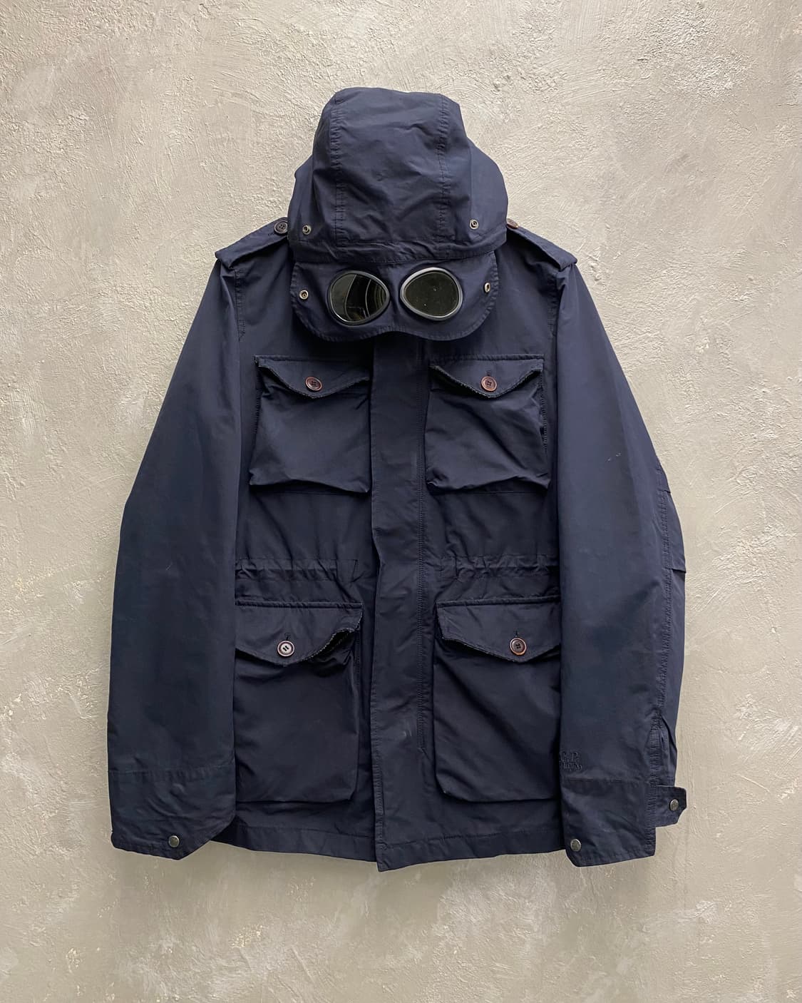 [95] C.P Company 씨피컴퍼니 고글 후드 필드자켓 네이비 상품이미지1